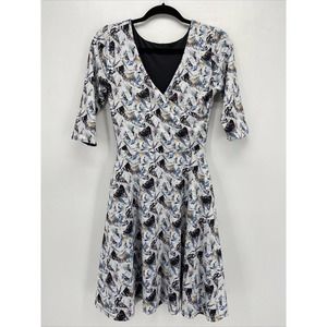 Betabrand Round Trip Reversible Faux Wrap Dress